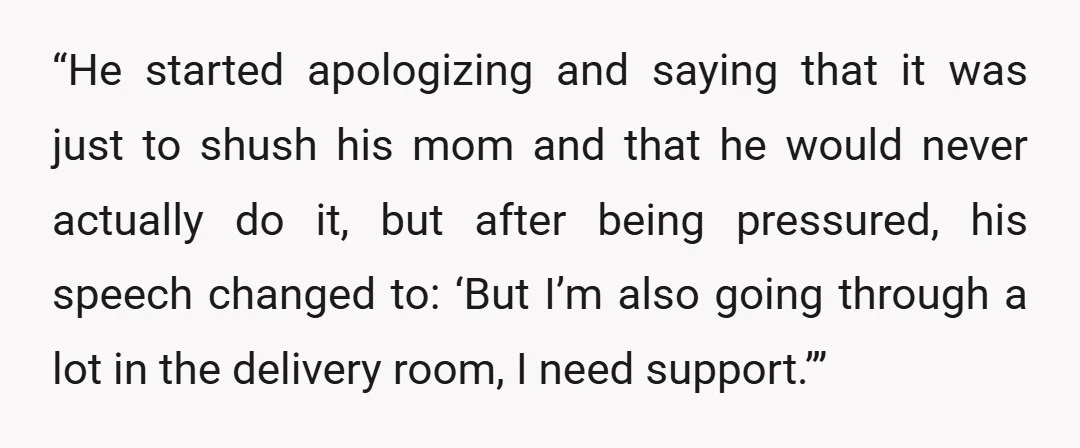 “He started apologizing and saying that it was just to shush his mom and that he would never actually do it, but after being pressured, his speech changed to: ‘But...
