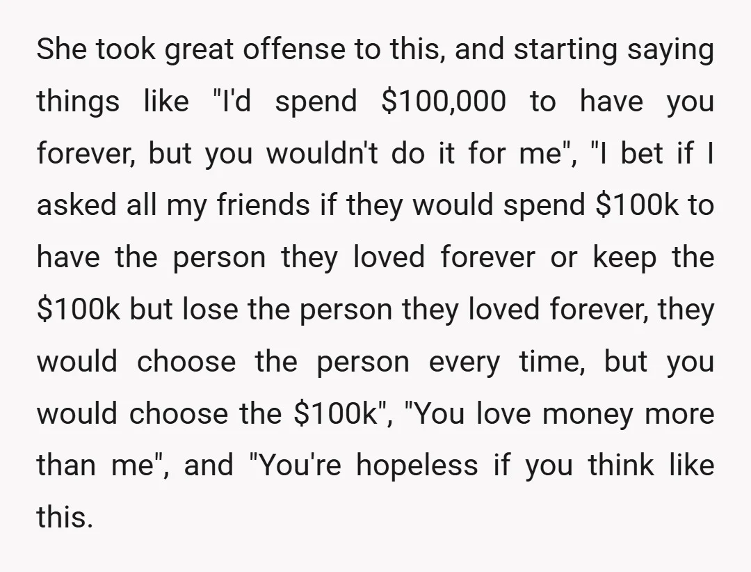 Eventually, we get to a point where we figure out what my net worth immediately upon graduating my Ph.D. would be, which we estimated to be around $100,000.