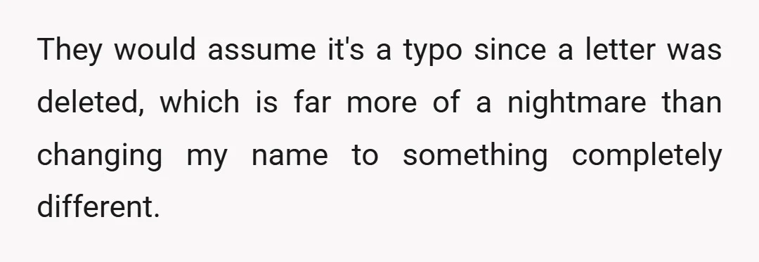 A lot of people suggested that I take my husband's last name and keep my maiden name for professional use, and I have one thing to say to you all:...