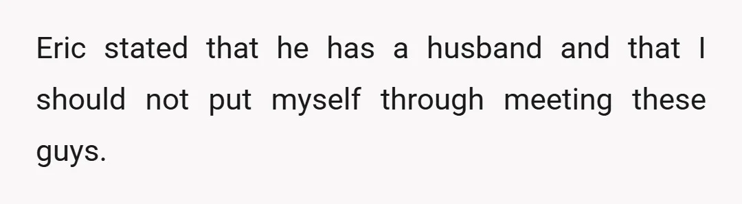 I let him know that I wasn’t comfortable and it would make me feel more comfortable in theory.