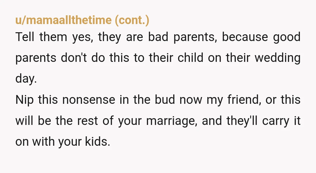 u/Moemoe5 NTJ You would be if you allowed your parents to continue their manipulation over you. Donny is a stranger and should remain that way. There is no reason this...