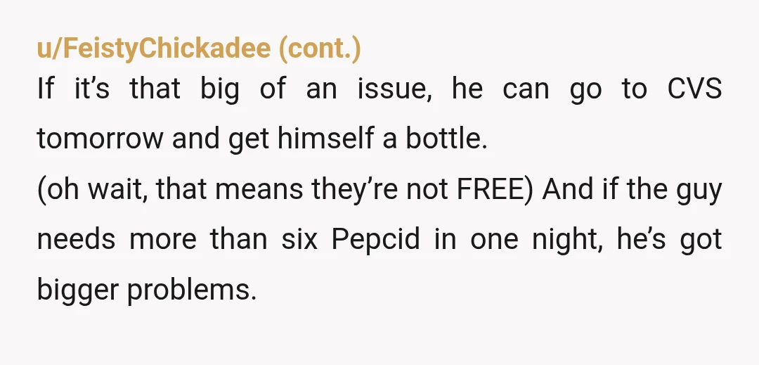 u/Strong_District_5894 NTA His job is to sell things. I think I’d report him to corporate. My guess is he’s stealing and ordering more would warrant a count, which would fail...