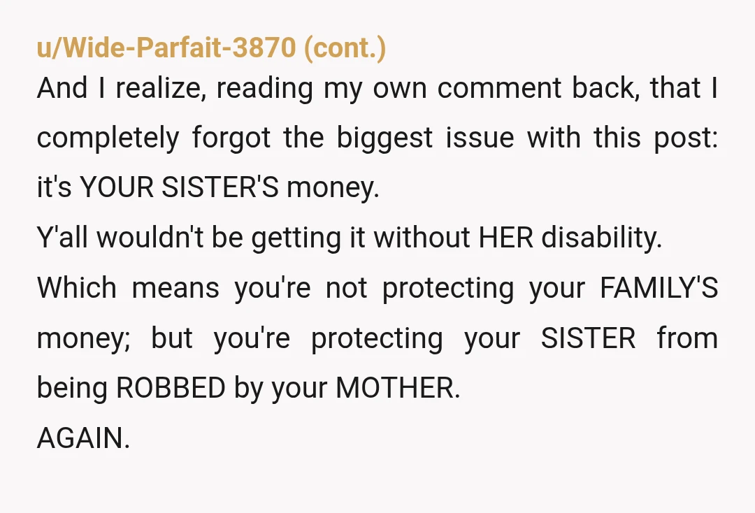u/TheTinmansDaughter Absolutely NTA. Your mom is an addict. It doesn't matter that it's gambling instead of a substance. An addict will lose all reason and make threats when they can't...