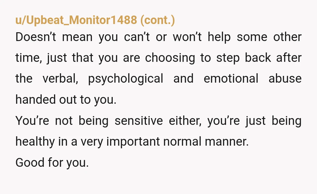 I said, “Honestly, in this situation I’m very comfortable being petty. ” done. What's the issue?