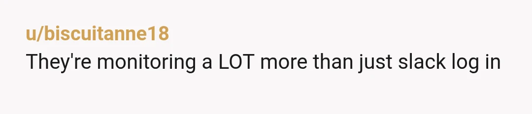 u/Spiritual-Soil-3420
As a remote supervisor I should always know where my team is.
They’re hourly though, I think that’s an important distinction.
