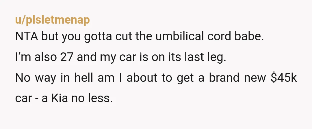 u/lmholot1981
YTA, to yourself.
Why are you driving her? She’s an adult with a job.
If you’ve done this for a year, that’s on you.