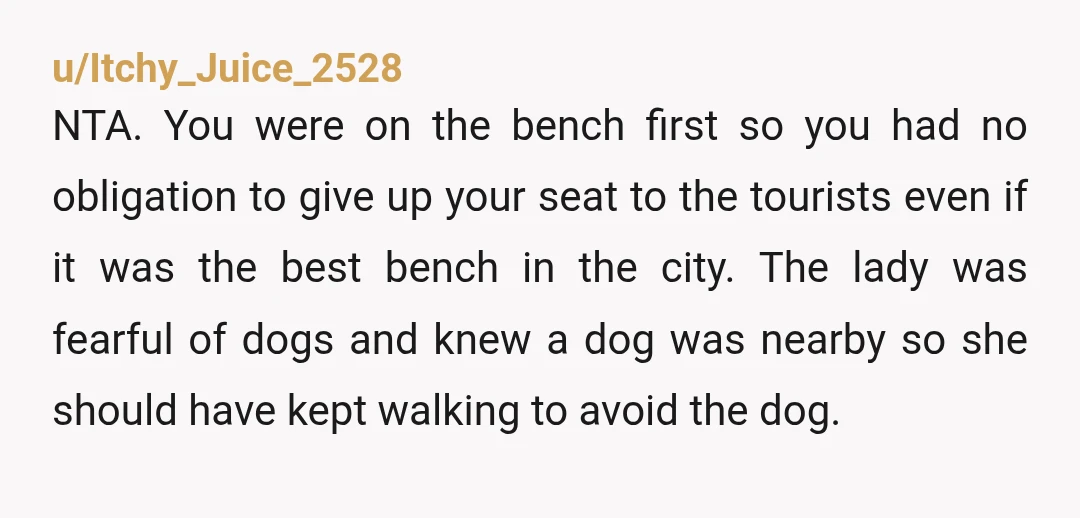 u/Ok_Elephant2777
You’re in a public park.  You should expect to see dogs there.  ‘Nuff said.