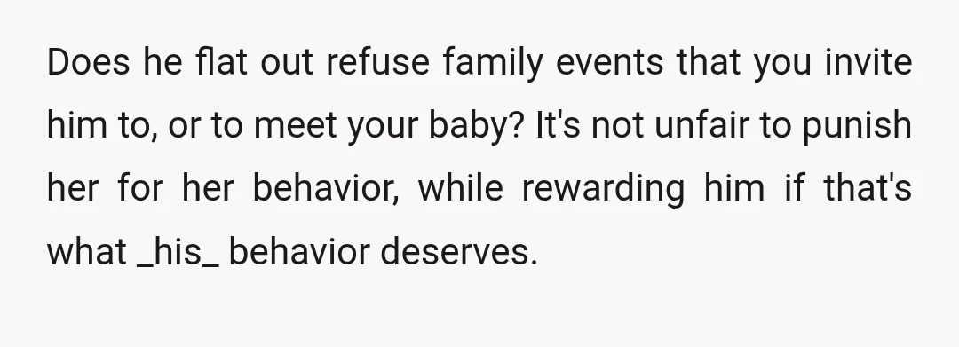 u/Nortex_Vortex Do i have this straight? She never acknowledged a single gift from you, went out of her way to let you know she doesn't consider you family but had...