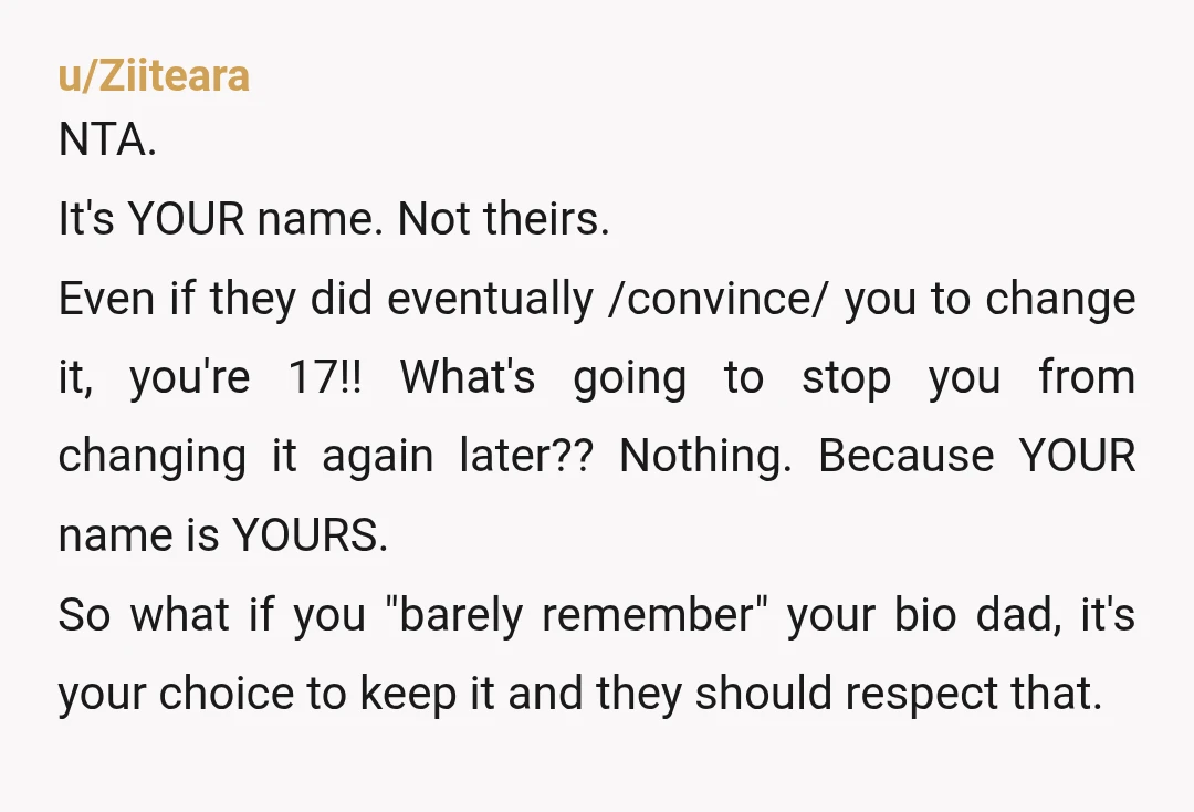 u/cthulularoo Its funny how he says its disrespectful to not change your name, but isn't it even more disrespectful for him to ask you to change your literal identity for...