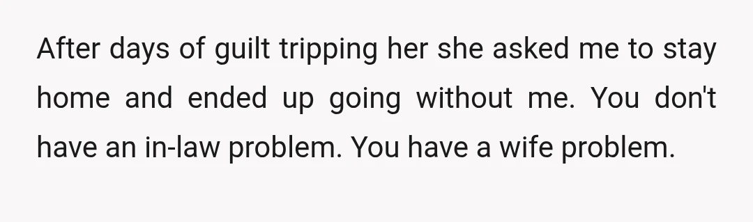 u/JudgeJoan Your wife needs therapy and personally I would have ended the marriage when she told you to stay home from your own honeymoon. That is wild. I’m sorry you...