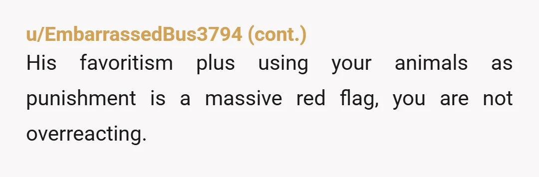 u/Fluid-Goal4129 YTA for not moving out officially and getting tjem away from him. Its clear what you need to do and go nc with his man. Wheres your mum in...