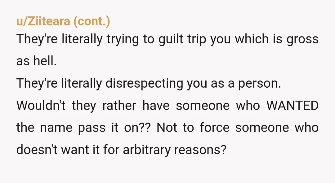 u/JeffInVancouver NTA. It's not about respect it's about his ego. That's kinda obvious when they ramped up the pressure only when it was clear they wouldn't be producing a biological...