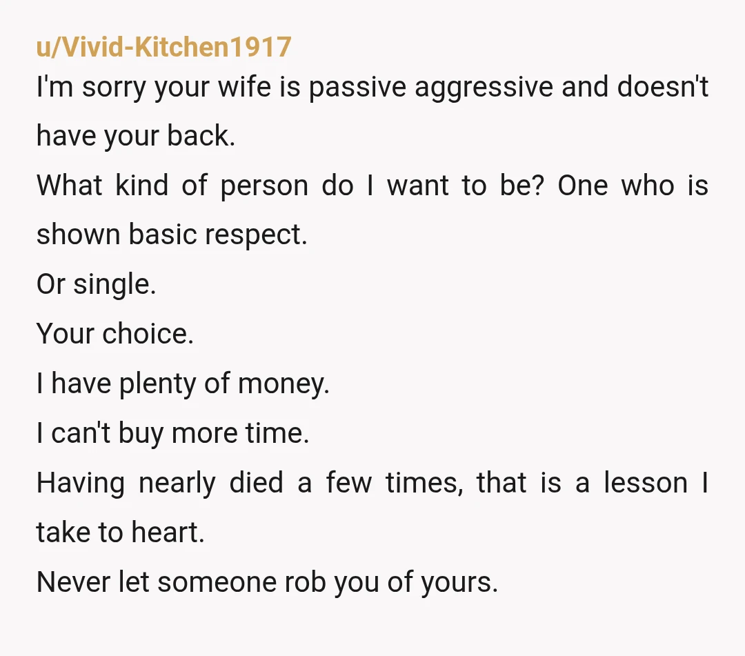 u/soihavetosay IMHO it's more than your time and labor, it's teaching others how to treat you .. for low stakes. If all sister and mil have to do is wash...