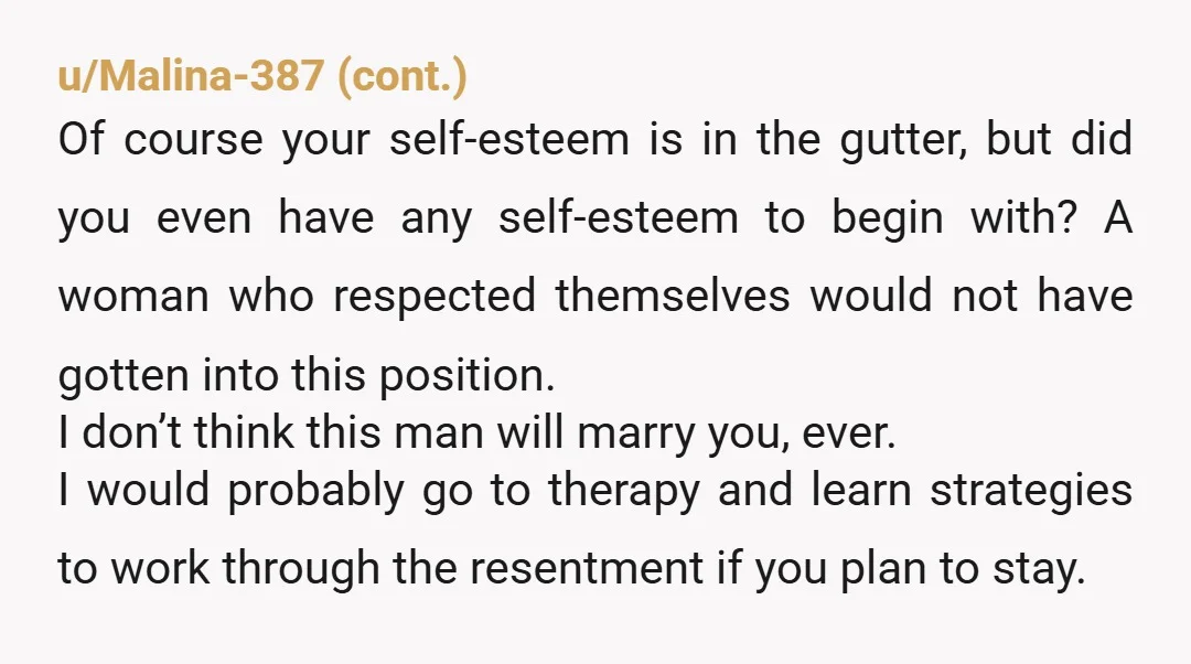 u/z-eldapin
You knew he wasn't wanting to get married. Did you think having a baby would change his mind?
