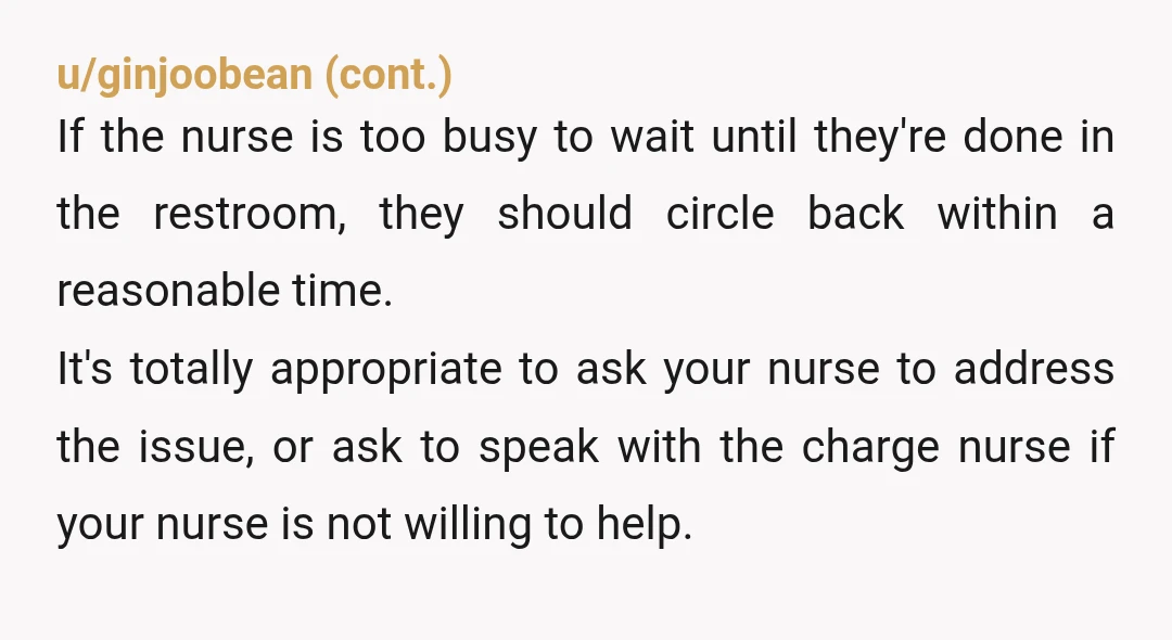 u/Sufficient_Basket652 That's so gross. When I started in healthcare I worked on a surgical ward so we often had to do pee monitoring. If I'd left pee in a toilet...