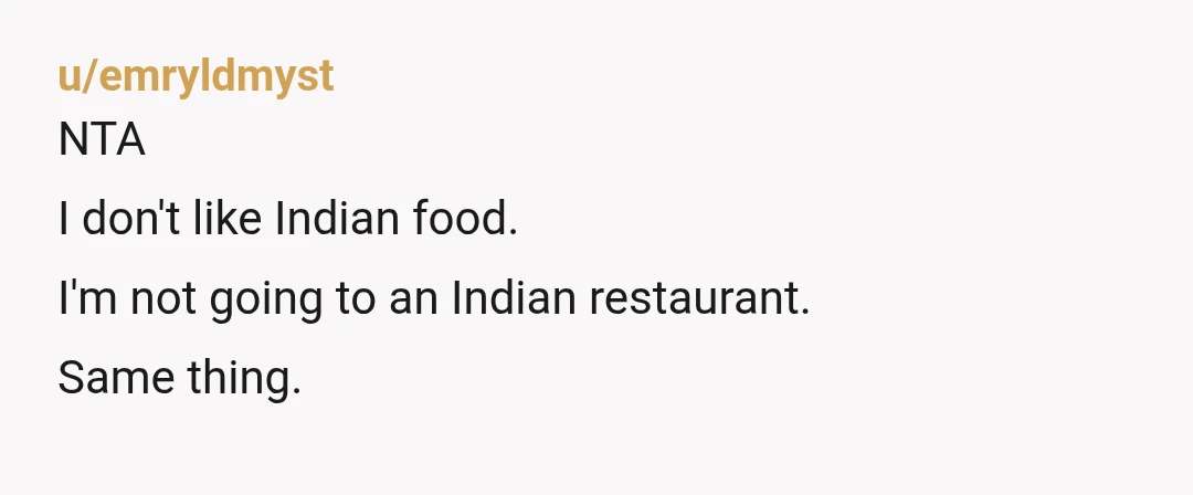 u/Quietwaterz Why don't you all just order in so that everyone can get what they like? It doesn't have to be a sit down restaurant situation in order to have...