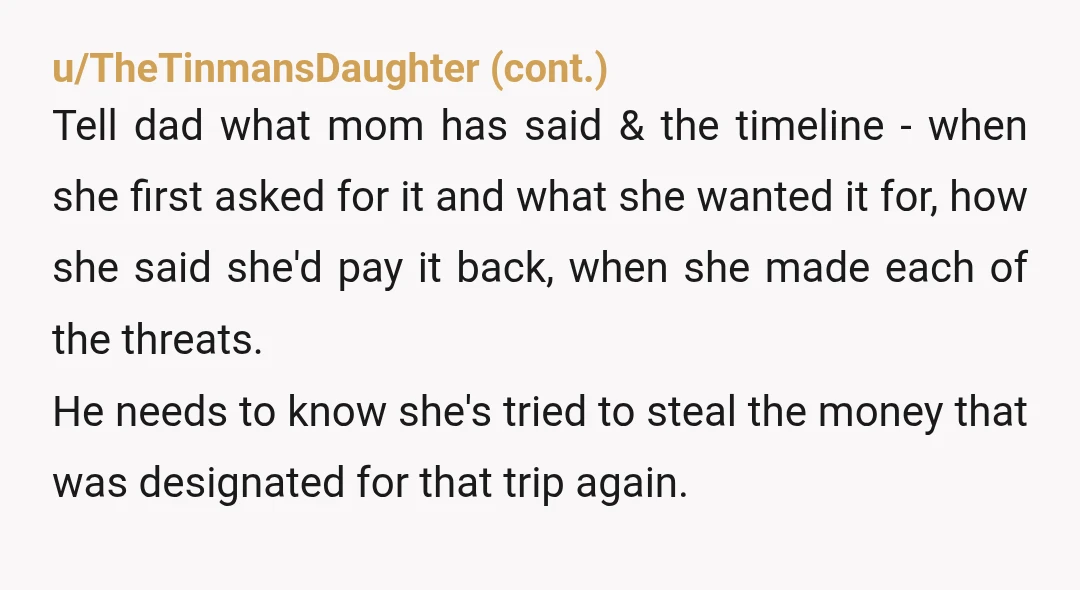 u/Scary-Fix-5546 NTA because you’re doing what you were specifically asked to do, although this shouldn’t have been your responsibility in the first place. Is your dad aware that she asked...