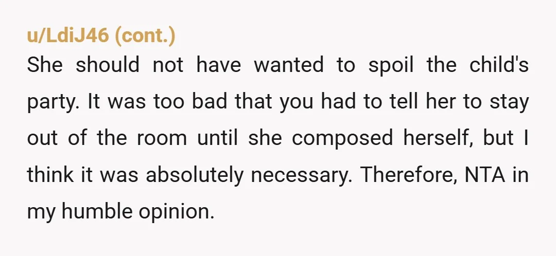 u/Khallllll Everyone in here saying “you can’t tell someone to not be upset,” is missing the point. Things can be upsetting, and people are allowed to be upset; she doesn’t...