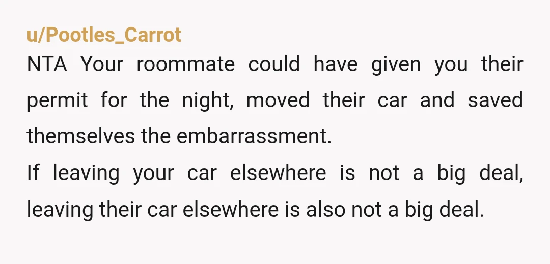u/SassyCatLady442 Nta. You should not have apologized. You did nothing wrong. I recommend you keep your permit in your room or somewhere safe because its only a matter of time...