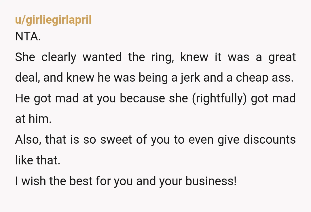 u/Amazing_Cabinet1404 NTA and honestly this would be a dealbreaker in a relationship for me. The way you treat the elderly, disabled, or those in the service field tell so much...
