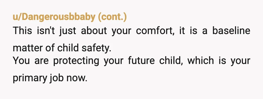 u/squirrell1974
NTA
Your baby is your first priority.
If your husband can't see that, maybe consider rehoming him along with the dog.