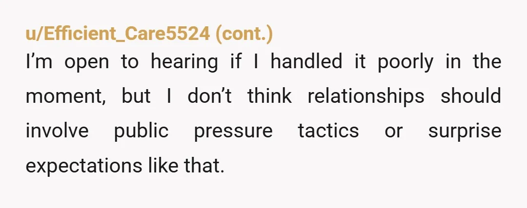u/AboveGroundPoolQueen Absolutely not the A! This whole trend of testing your partner is total bullshit. Relationships are about communication, trust and respect. This woman is showing none of those attributes...
