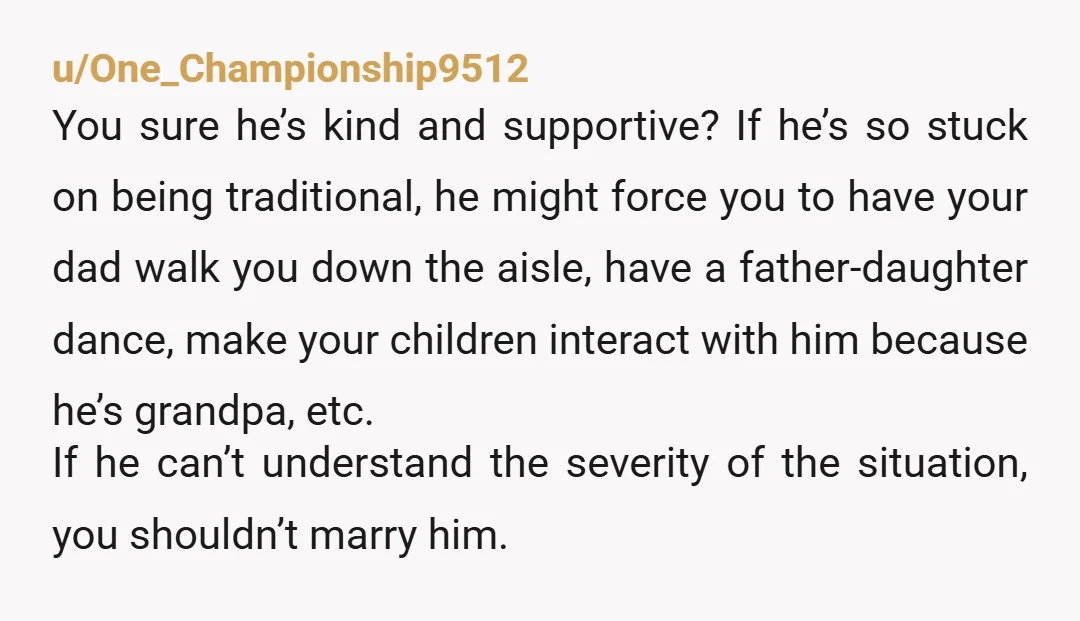 u/mpressa
This man doesn’t even care about how your own abuser makes you feel
You sure you want to marry him