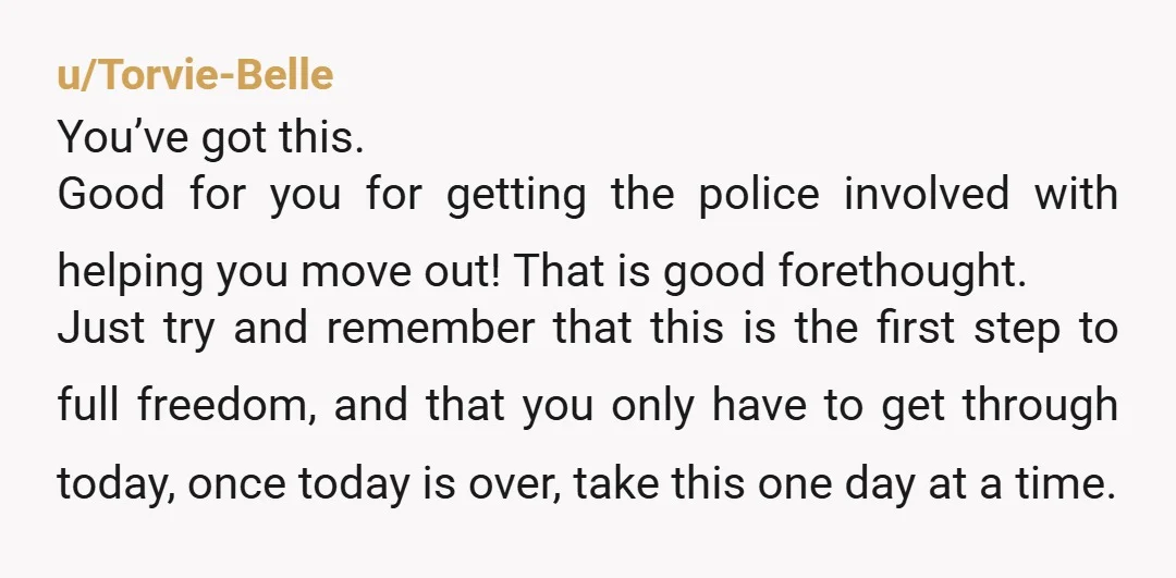 u/Angrycat11111 If you pass out from hyperventilating, that won't do you much good! LOL!! Get a paper bag and breathe into the bag. Close your eyes. Visualize your new life,...