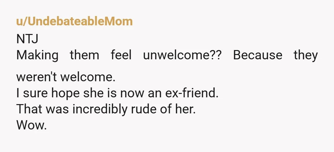 u/jasalmfred
“You made my friends feel unwelcome”
“Welp your friends WERE unwelcome so”