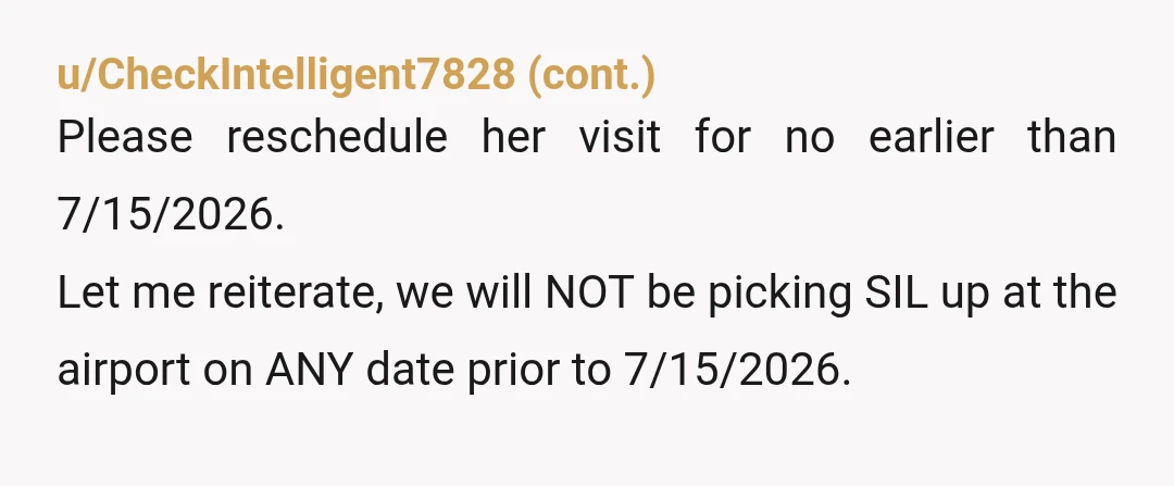 u/Ok_Homework_7621
Have it in writing that you told MIL.
If she puts SIL on a plane anyway, inform social services and police.