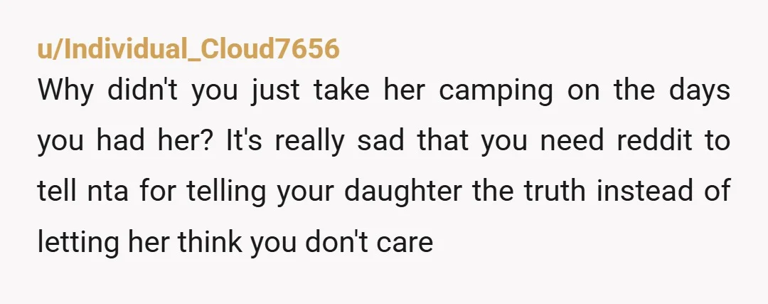 u/DanaMarie75038 NTA. You did the right thing. She shouldn’t have lied to your child. If the answer is “no” it should be properly explained to the kid, not just lie....
