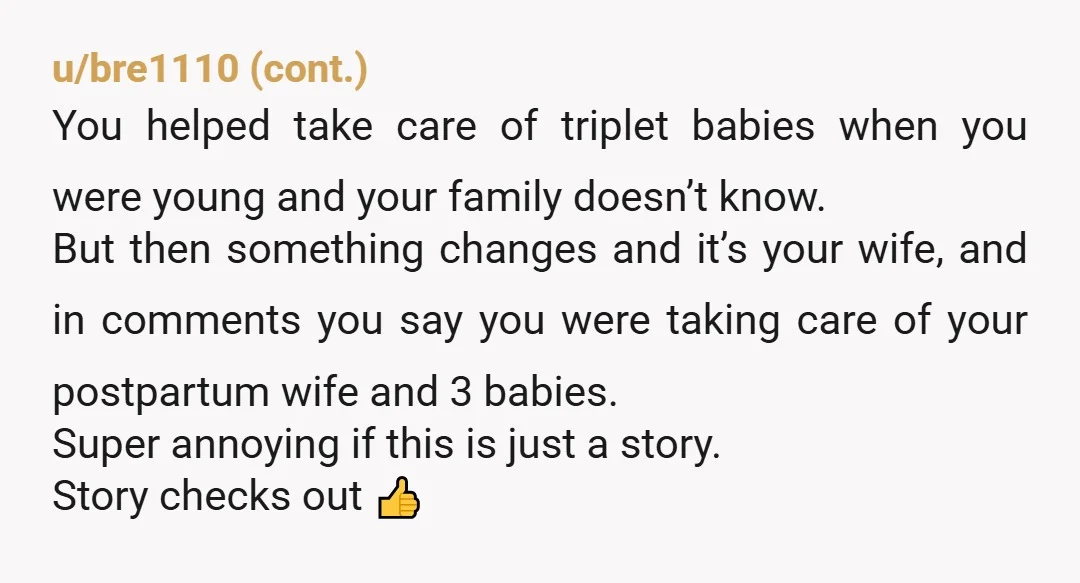 u/divinemissn I’ve always wondered if this happens. I bet you’re not the only ones to mix up twins/triplets!