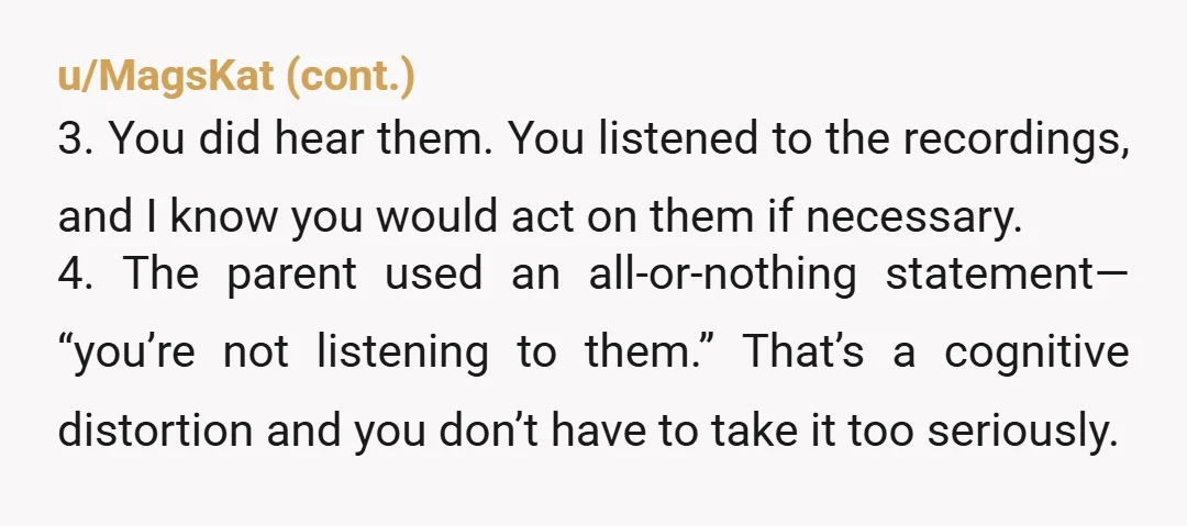 The issue that parents don't understand is it's a teacher's job to make sure children learn, that they are safe, and to create an environment where learning can happen in...