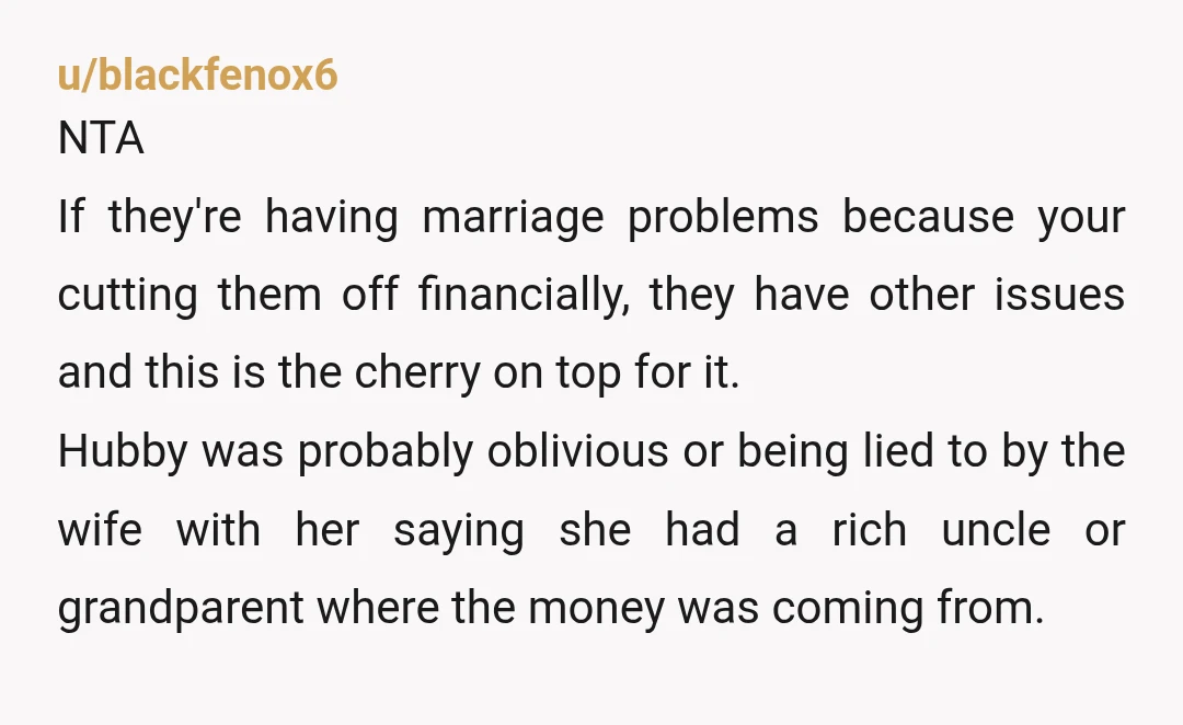u/BeeLadyUP If a couple is having money problems and choose to work 25 hours between them that’s a dumbass choice. It’s lazy and entitled when one or both expect others...