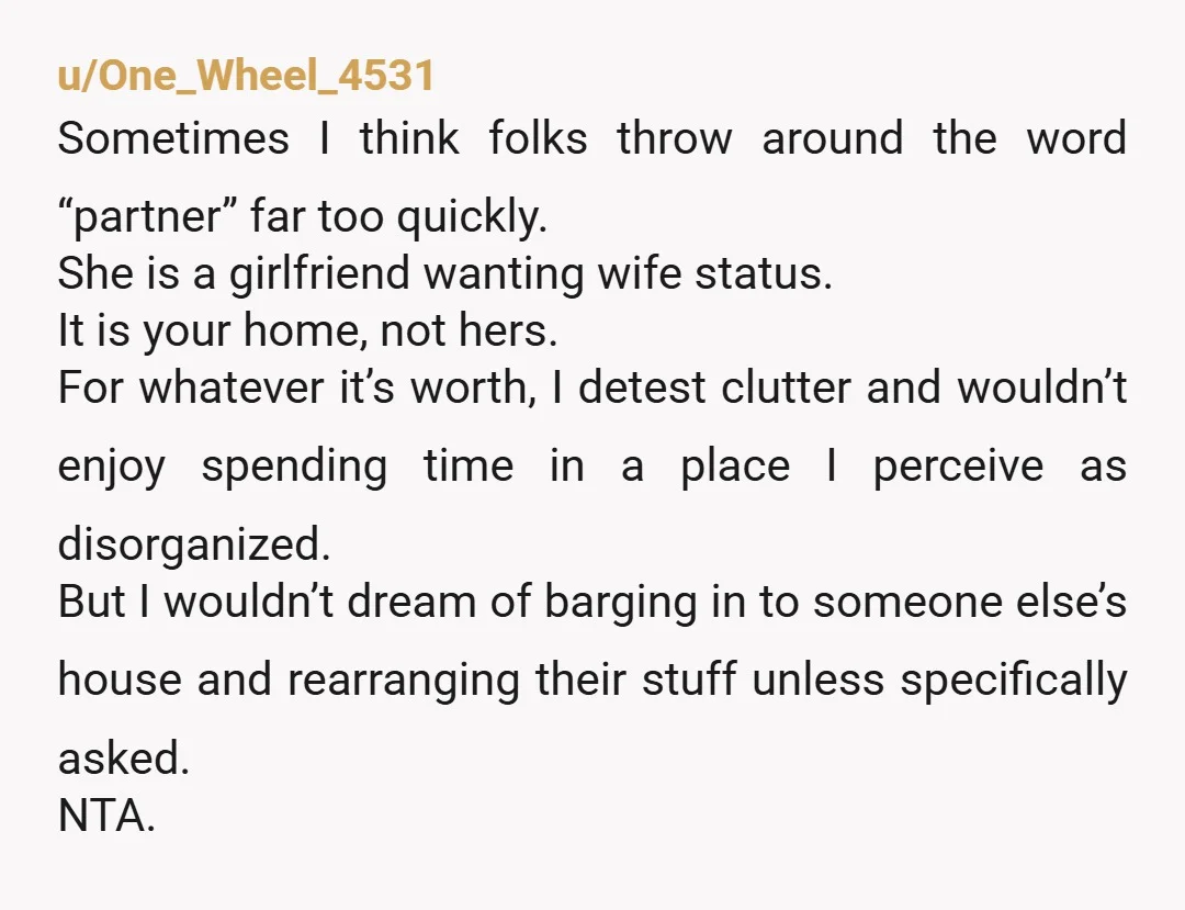 u/Devi_Moonbeam That would absolutely drive me up the wall. And why is she acting like she's your mother?