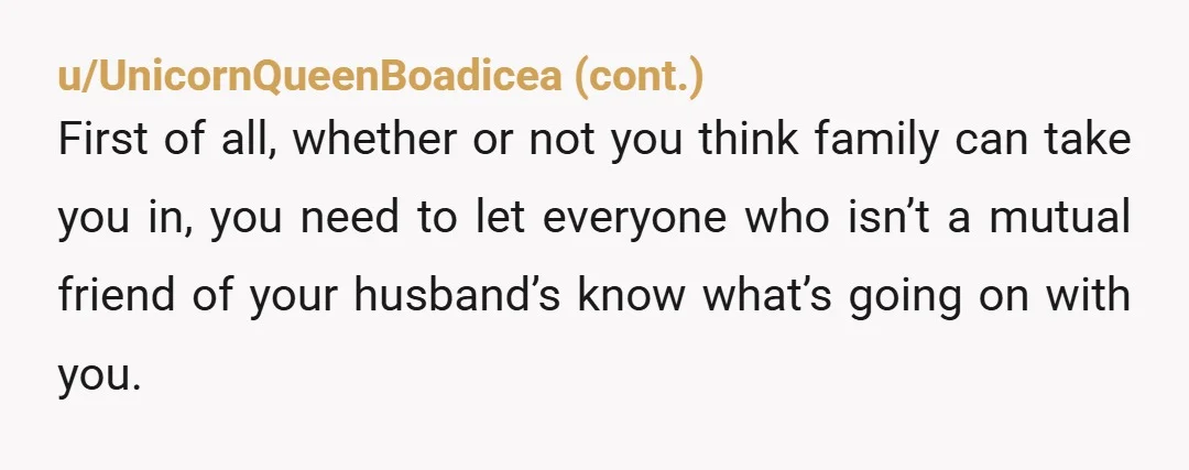 u/Sorrymomlol12 I think you need to say the D word sooner rather than later. There’s a rich history of men being “blindsighted” and “didn’t know it was that bad” and...