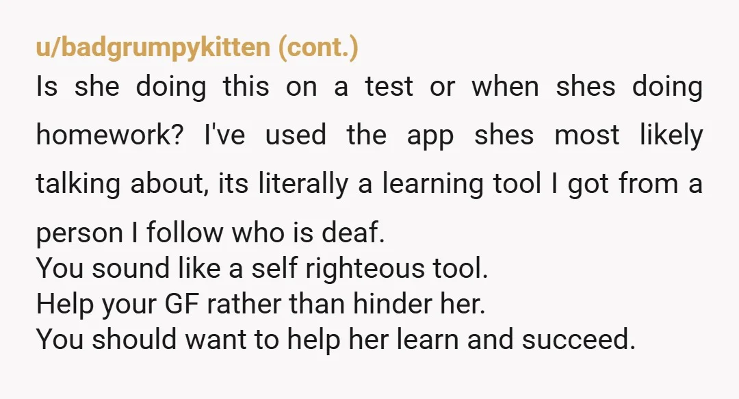 u/AnybodyNo8519
Is she asking to use it as a training aid or to truly cheat on tests?