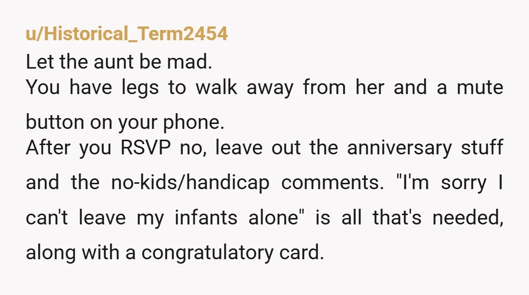 u/live_freeze_n_die
Why are your parents attending a wedding where their son is not welcome because he’s gay?