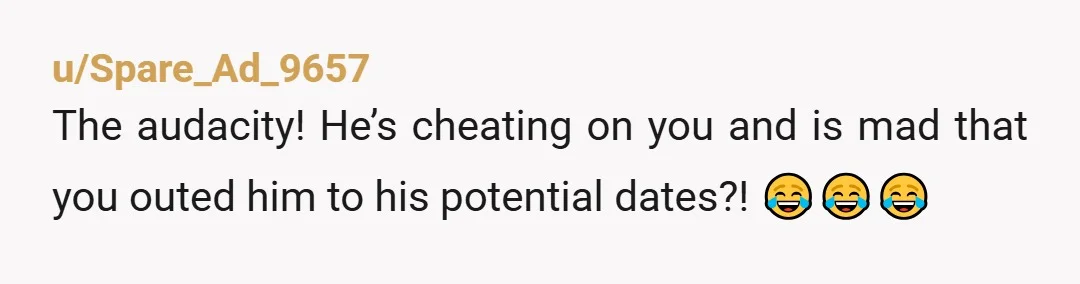 u/Theunpolitical He's cheating and acting like the victim because the other girl called him out? He still doesn't know for sure that it's you. If he's cheating on you, there...