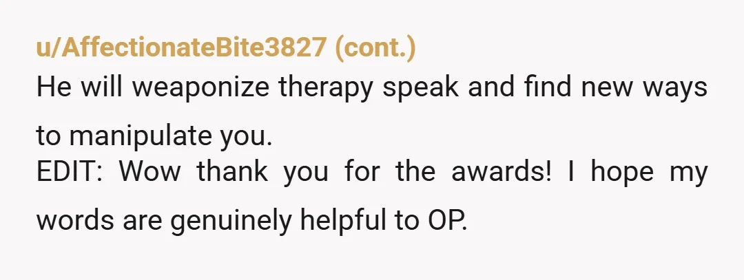u/wcozi
Girl get a divorce. Your husband is verbally abusive.