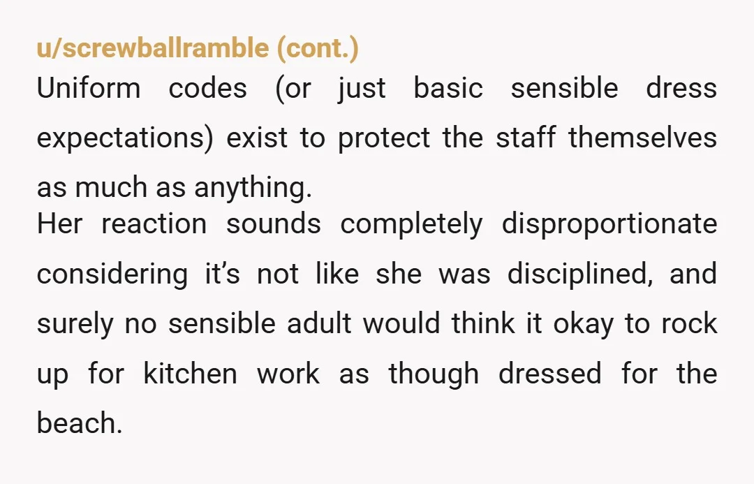 u/Margali
Add a page of required clothing/grooming and make any new hire read, sign and date.
After that, the classic 3 strikes and out.