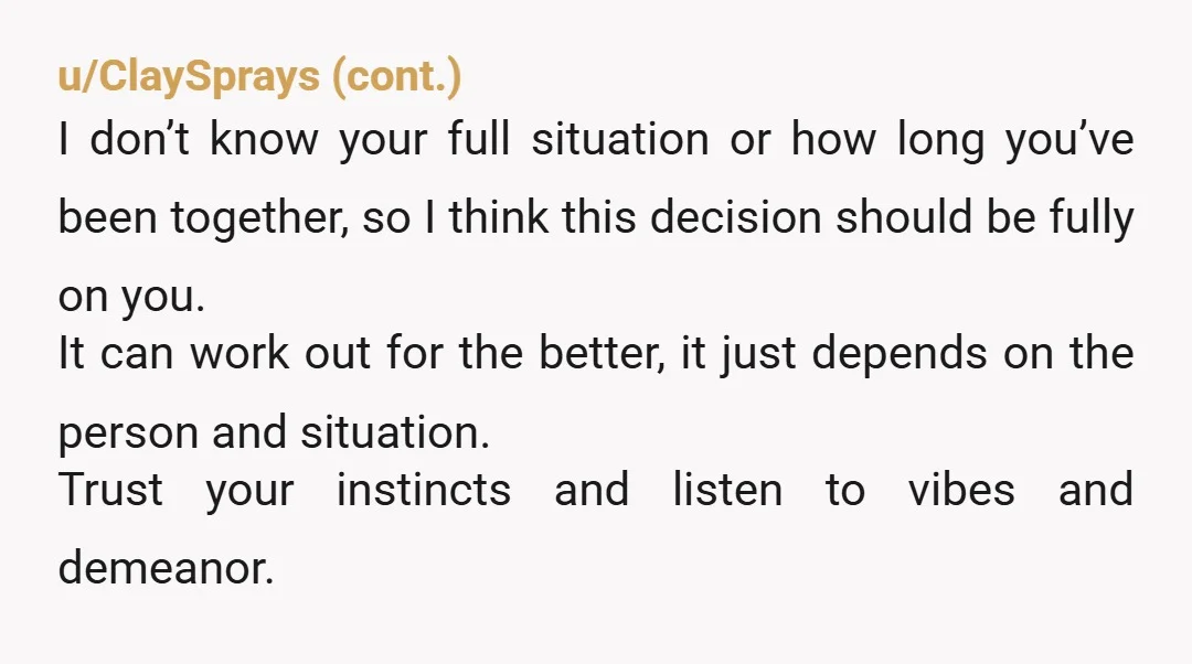 u/My_sloth_life As soon as the guy confessed he had feelings for her that should have been the end of any one on one contact that she had with him. She...