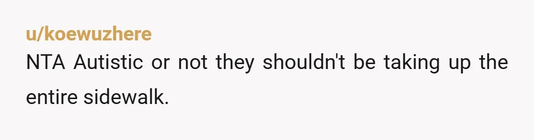 u/dephress NTA but you need to know that your understanding of autism is incorrect. It's often said that autism is a spectrum, and there are plenty of autistic people who...