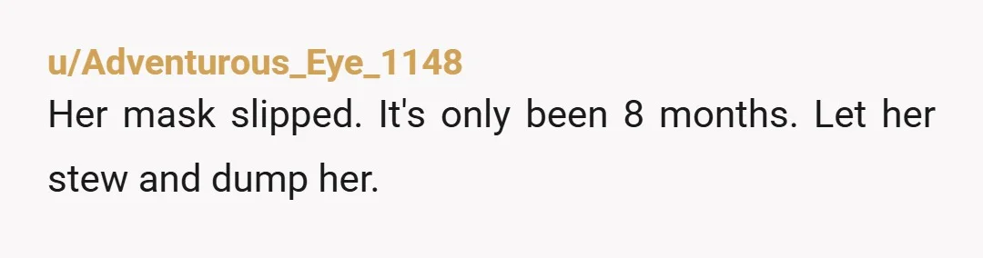 u/wordsandstuff1320 Breakup. No question. Send a text right now saying you are through and do not ever contact you again. There is absolutely no reason for her to have done...