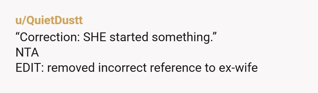 u/LoudShow4876
Always ask in text then you have concrete proof of her answers for your daughter
