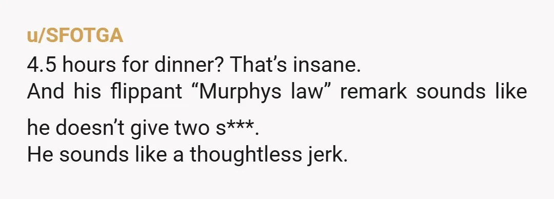 u/Kathrynlena INFO: Why didn’t you stay the night? Your plan A was genuinely to drive 8 hours just for dinner then go back home? I get that he had to...