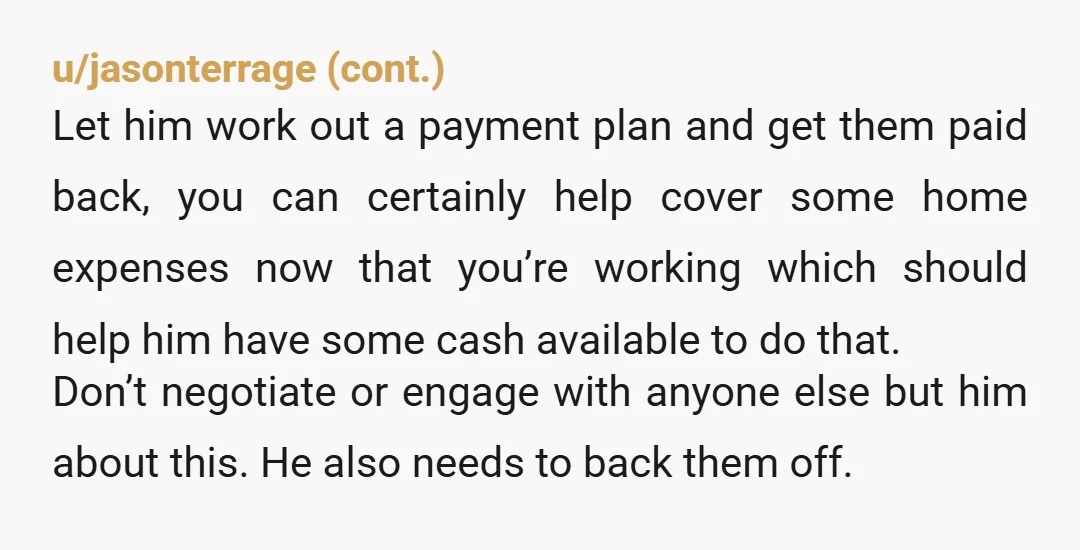 u/CSurvivor9 NTA. Not your debt. What does your fiance say about this? Is he standing up for you? Is he defending you? Is he telling them to leave you alone?...