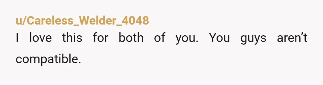 u/Ok-Cause1108 If she threatened to end the relationship over it that is a huge red flag. She is clearly not marriage material. Move on to find a partner who is...