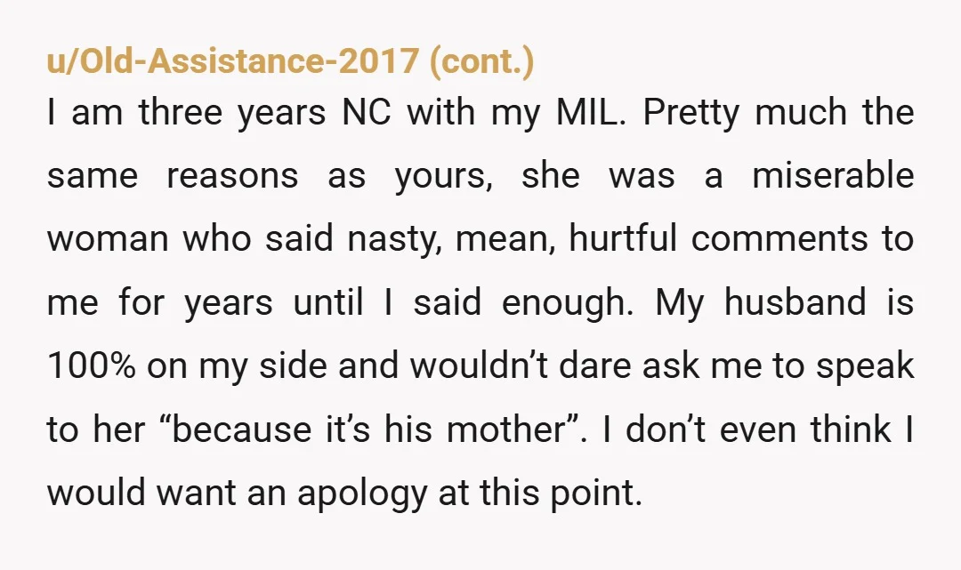 u/knotatwist Where are your boundaries with your mother? She's treated you both so poorly and she still gets regular contact with you where you allow her to continue treating you...