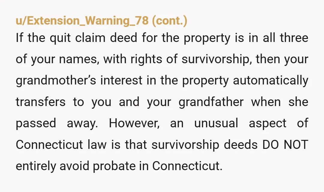 u/OkAlternative1095 OP: Is your grandfather still of sound mind? Was the POA signed for purposes of tending to his affairs while he was incapacitated but he is no longer incapacitated,...